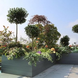Modulaire Bloembak Antraciet 70cm Hoog, Stel Zelf Uw Bloembak Samen! A. van Elk BV